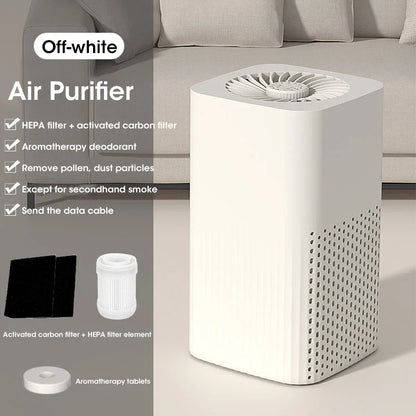 Smart Air Purifier Negative Ions Generator H12 HEPA Filter Purification Intelligent Desktop Air Purifier