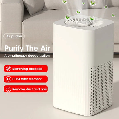 Smart Air Purifier Negative Ions Generator H12 HEPA Filter Purification Intelligent Desktop Air Purifier